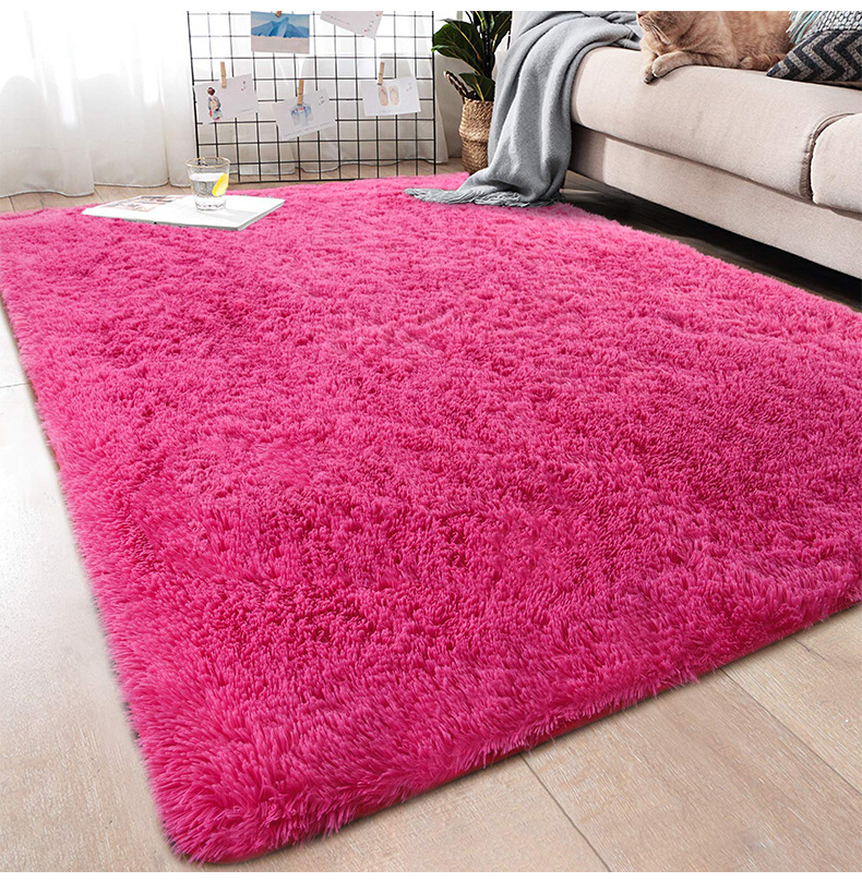 丝毛地毯,长毛地毯,家用客厅地毯,卧室地毯,床边地毯