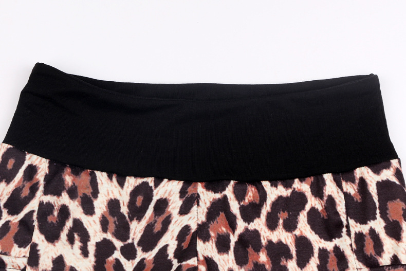 Pantalones de yoga con levantamiento de cadera y estampado de leopardo NSKX6209