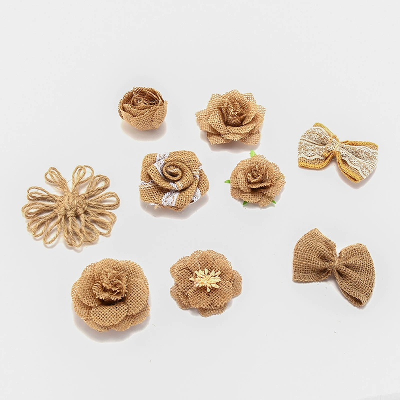 Хит продаж handmade конопляные цветы Rose рождественский подарок декоративные изделия DIY ювелирные украшения декоративные цветы