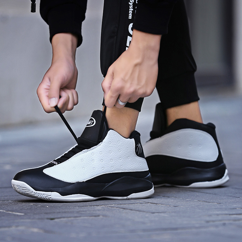 跨境大码高帮AJ13篮球鞋防滑耐磨MD超轻复古学生战靴厂家直销男鞋|ru