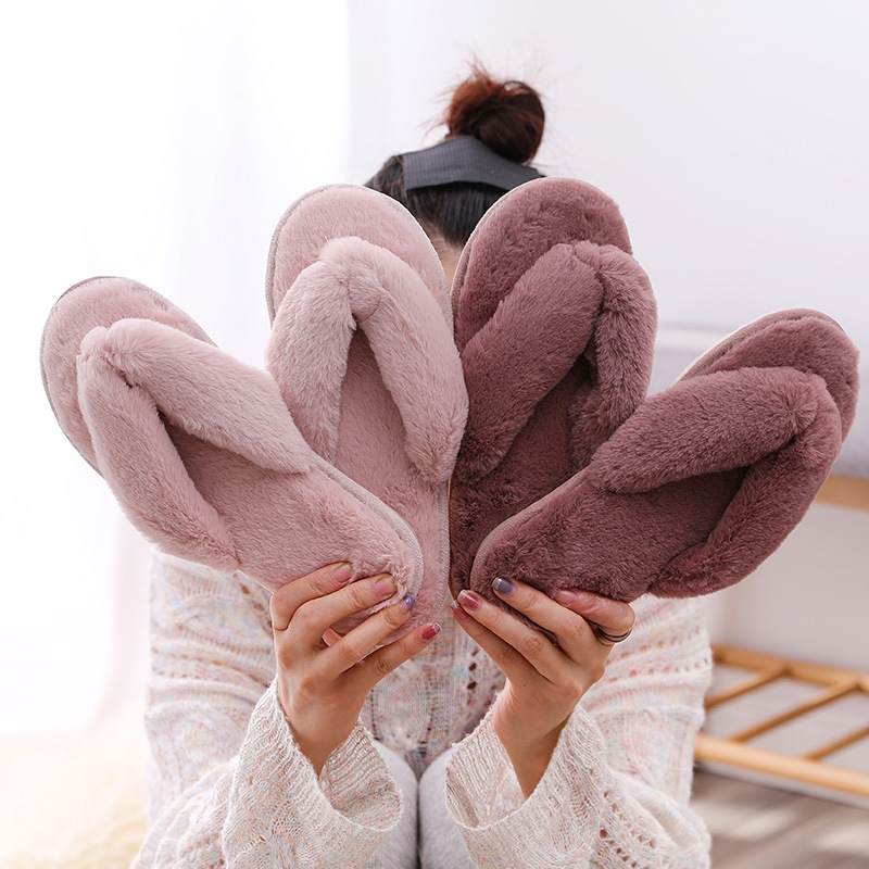 Z-12 characters Ms. Ms. Interior home wood floor autumn and winter feng people word slippers fashion slippers