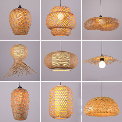 Personalized and creative Chinese-style bamboo chandeliers for hotels, teahouses, B&Bs, restaurants, hotpot restaurants, Japanese-style bamboo lanterns and chandeliers