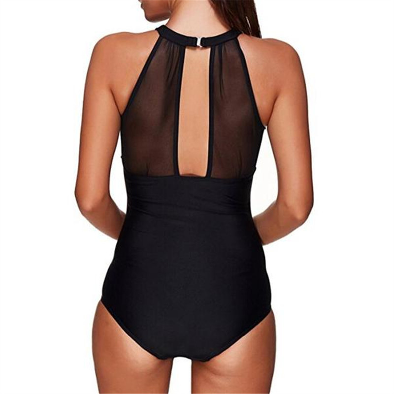 2019 Cross border new pattern Europe and America Large Swimsuit Explosive money Conjoined lady Foreign trade Swimsuit Explosive money Solid sexy Swimwear