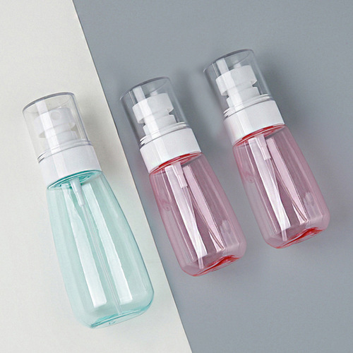 UPG spray bottle sunscreen spray bottle 100ml U-shaped perfume bottle transparent cosmetic press plastic bottle