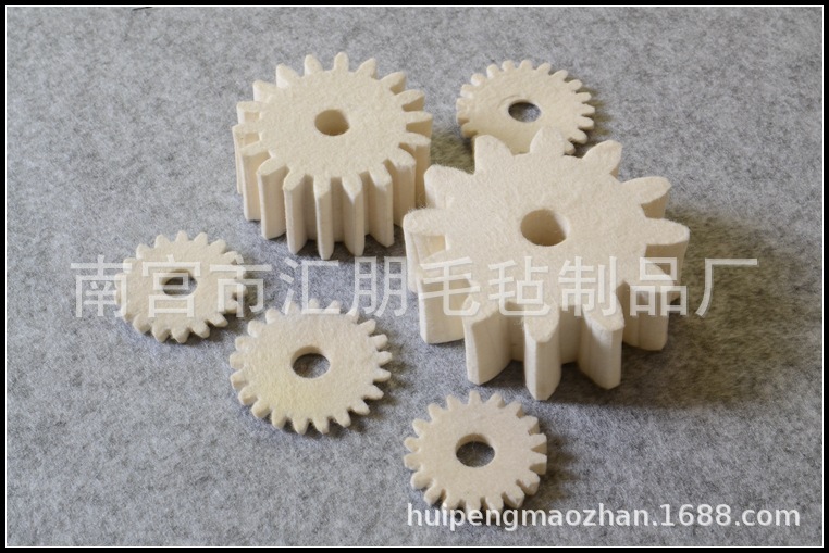 羊毛齿轮毛毡齿轮传动件螺旋齿轮内外齿轮斜直齿轮润滑吸油齿轮