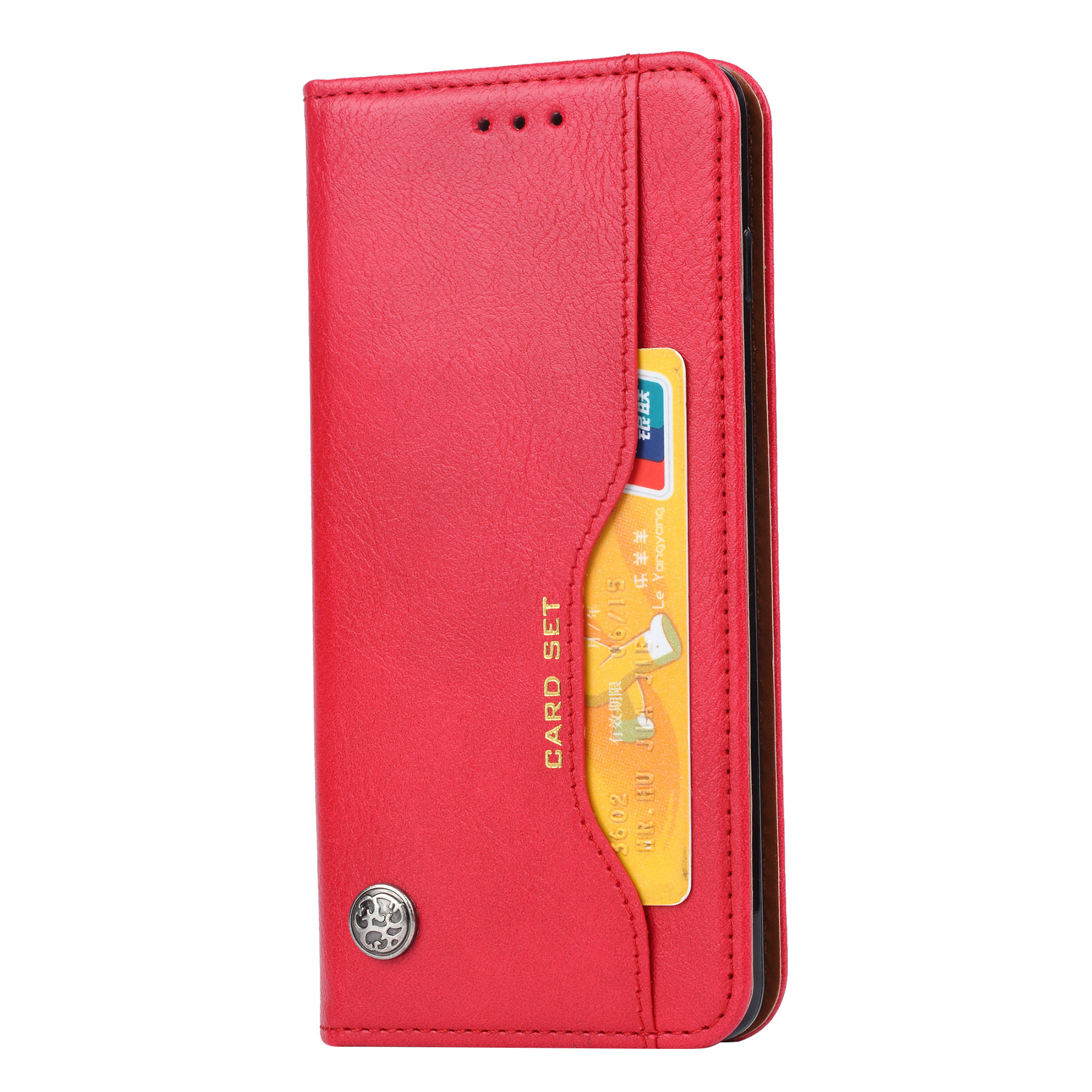 Adecuado para Samsung s10plus Funda de cuero clásico amasador Tarjeta de cuero magnético Funda de cuero S10 caso protector de negocios caso de teléfono