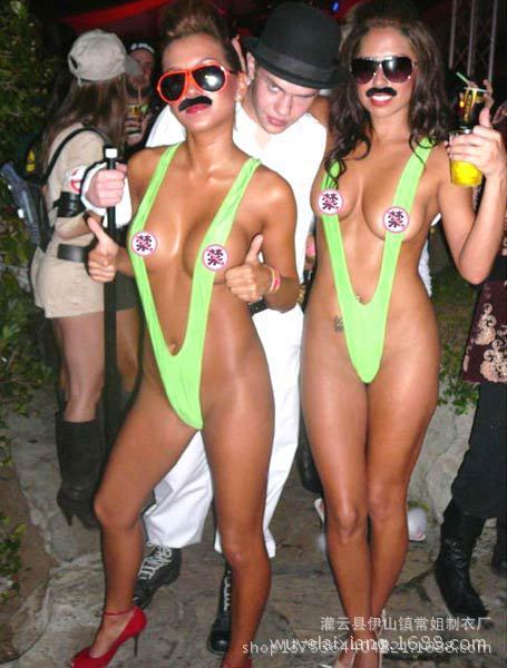 European and American sexy underwear men's V-shaped strap sexy jumpsuit sexy underwear jj set seduction thong 110