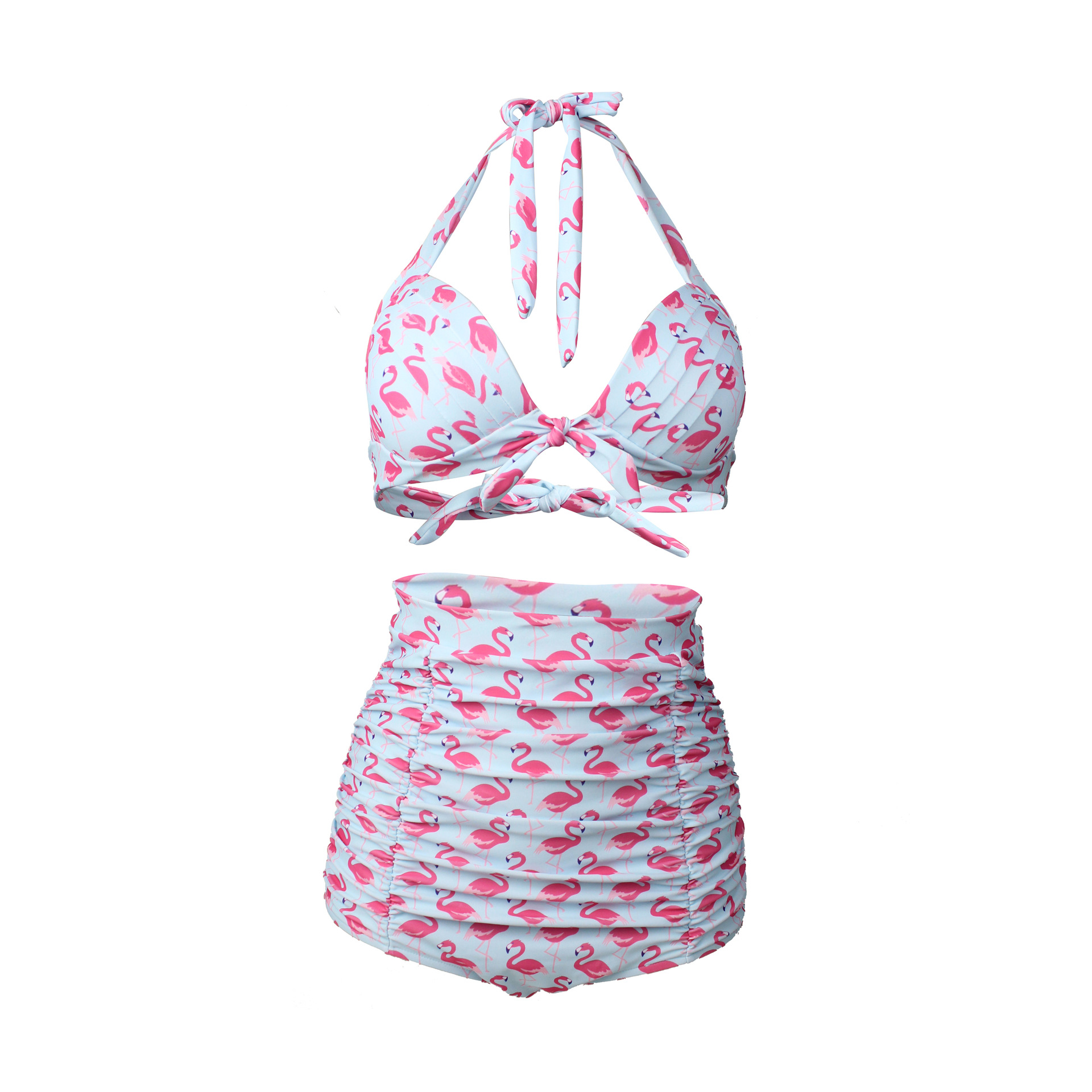 Ebay Flamingo High Waist Bikini Two-piec...