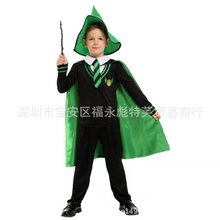 万圣节Cosplay儿童男哈利波特扮演服魔术师套装魔法师表演演出服