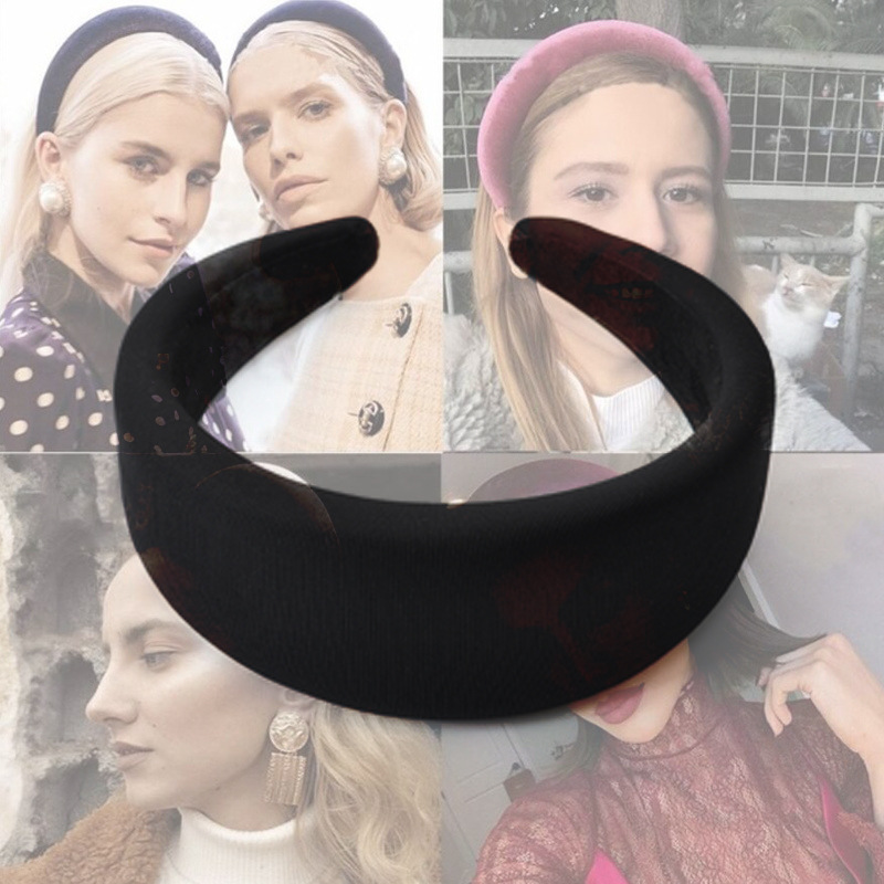 網紅發箍厚歐美複古時尚海綿凱特王妃宮廷寬超仙百搭頭箍發卡