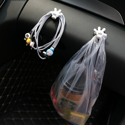 On-board Creative Lovely Mickey Multi-function Receiving Small Hanger Car with Convenient Receiving Hook and Paste Type