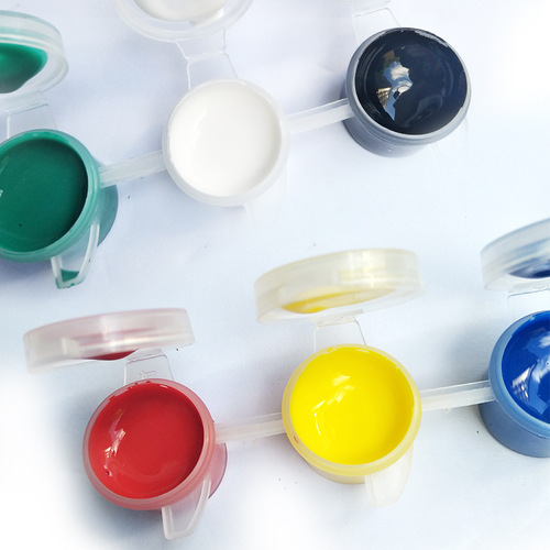 Mini pottery acrylic paint six-piece 6-color underglaze color handmade DIY painting for children hand-painted