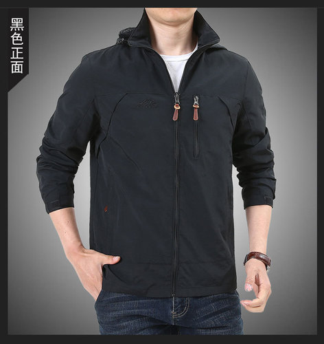 2019 Spring and Autumn Jacket Men Outdoor Large Size Casual Unisex Hooded Youth Men Thin Down Jacket