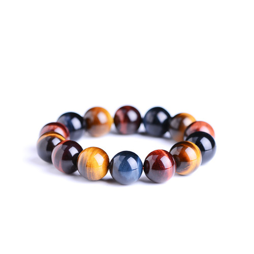 Crystal loose beads wholesale natural tiger eye stone, high quality tiger eye stone bracelet, lightning pattern natural tiger eye stone bracelet