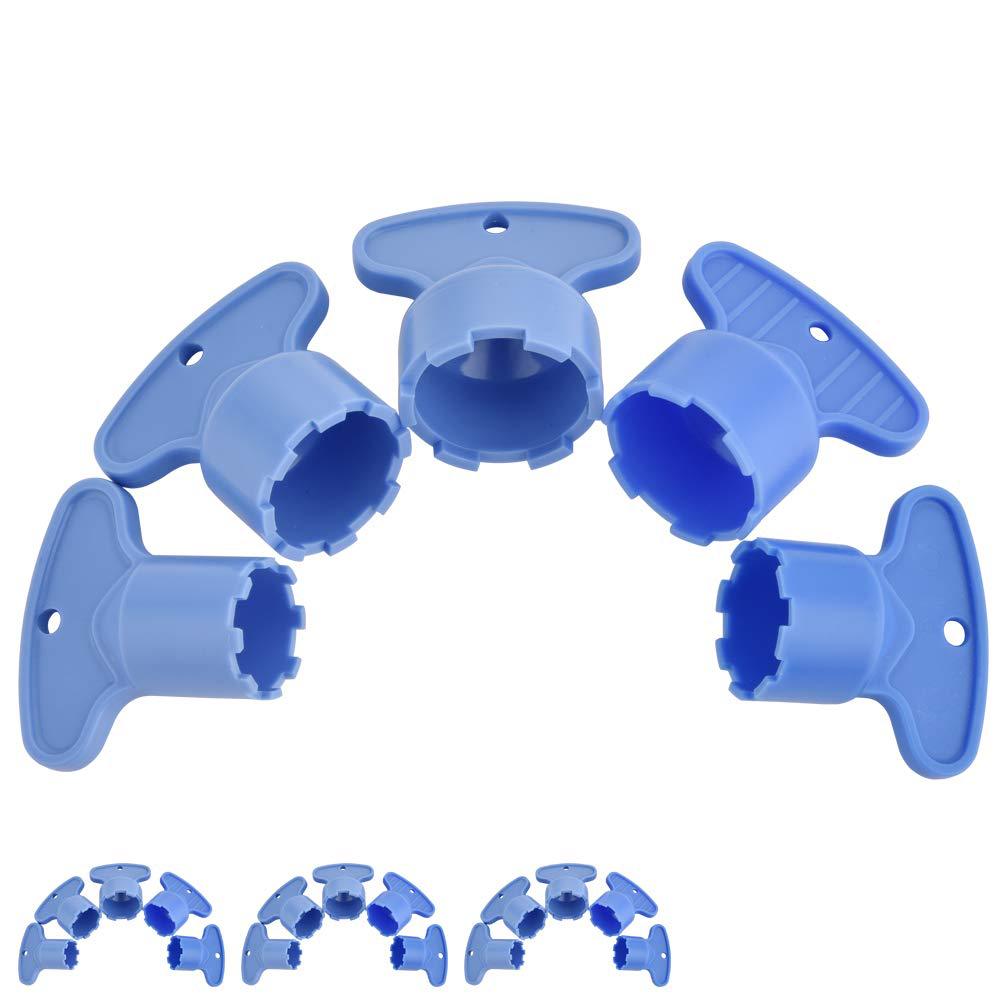 Kitchen and bathroom water outlet filter screen foaming device wrench accessories, faucet water outlet filter device wrench foaming device full figure