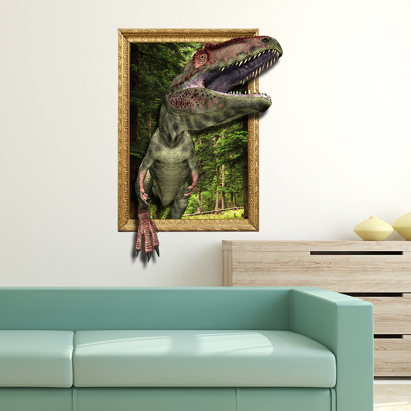 Fashion Dinosaur Painting Wall Stickers display picture 1