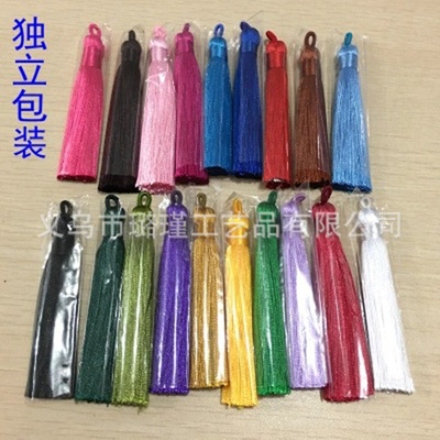 Manufactor Direct selling tassels manual diy8cm tassels Polyester fiber vertical High brightness Hanging ear goods in stock wholesale