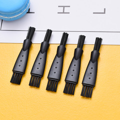 Wholesale plastic razor double-headed brush, hardware dust removal small brush, nylon bristle brush, eyebrow trimmer pencil cleaning brush