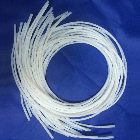 厂家直销 耐腐蚀耐高温260度聚四氟乙烯乳白色铁氟龙波纹管