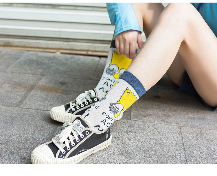 Japanese New Ladies Sports And Leisure In Tube Socks Wholesale Hip-hop Cartoon Banana Socks display picture 5