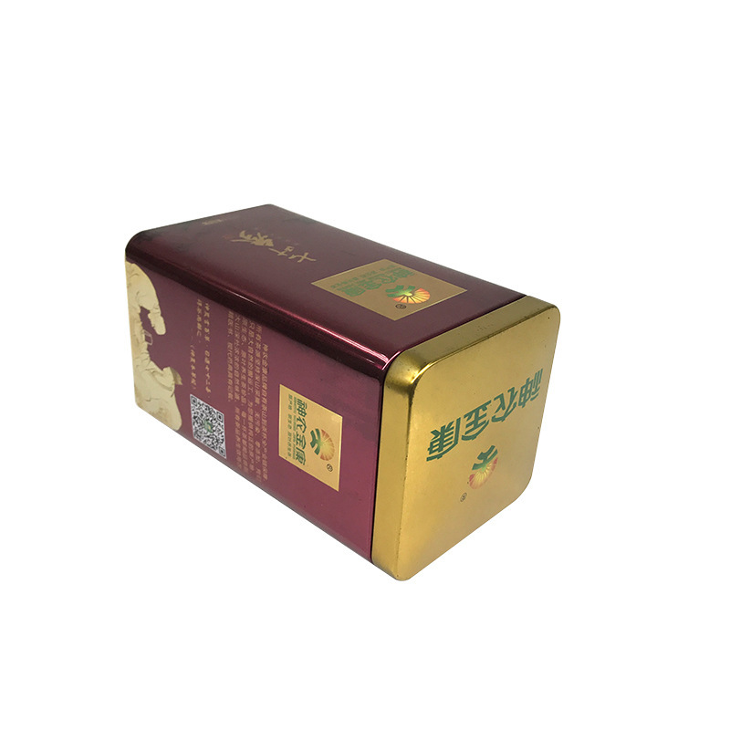 Fabricante caja de hierro de goji berry negro, Xinjiang jujube envasado lata, hermosa lata de nuez envasado de muestra gratuita
