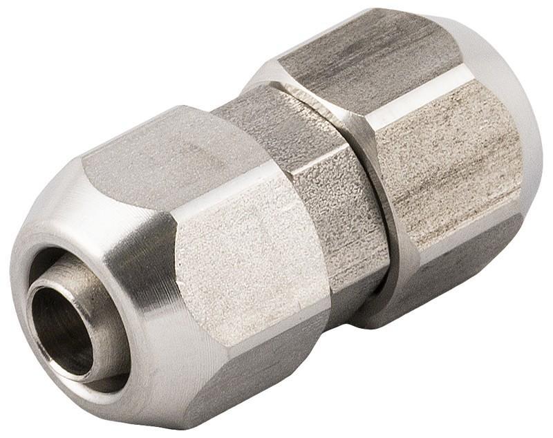 意大利安耐AIGNEP 不锈钢316L食品级 管对管直通快拧接头 61040