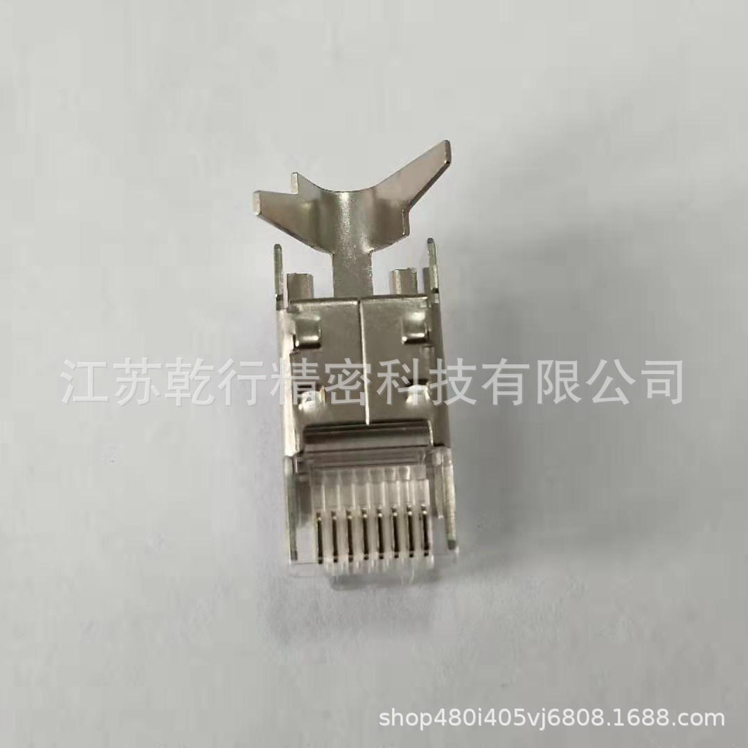 带屏蔽RJ45 工业以太网线RJ45水晶头 8芯网线水晶头-阿里巴巴