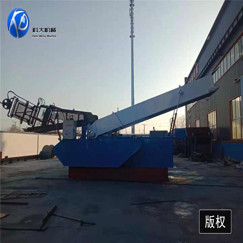 重庆水电站漂浮物打捞船 垃圾收集设备 水草水葫收割船