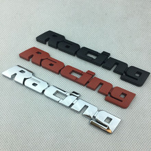 适用于福特改装字母标Racing金属车贴  汽车金属车标改装中网标