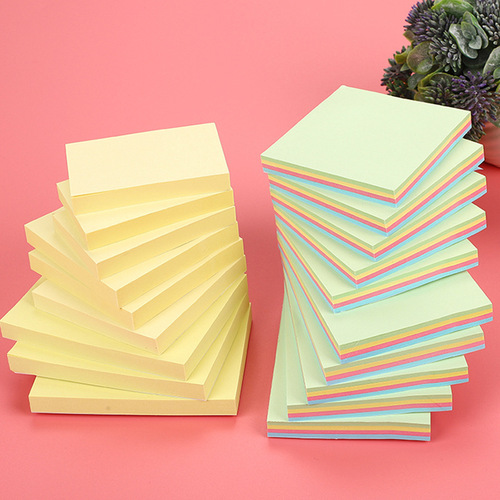 Yizhixing sticky note self-adhesive note paper student office note transfer information label paper desktop sticky note