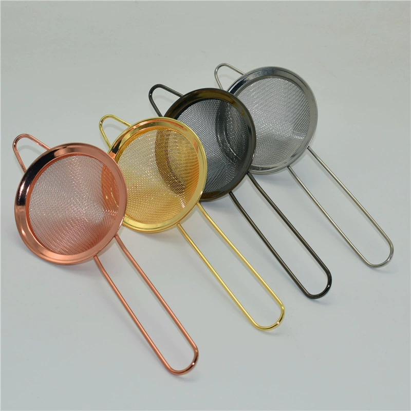 Позолоченный треугольный фильтр для коктейля из нержавеющей стали Конический фильтр для льда Ведро ситечко Инструменты для бармена