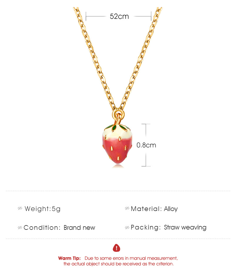 Fruit Alloy Plating Women's Necklace display picture 1