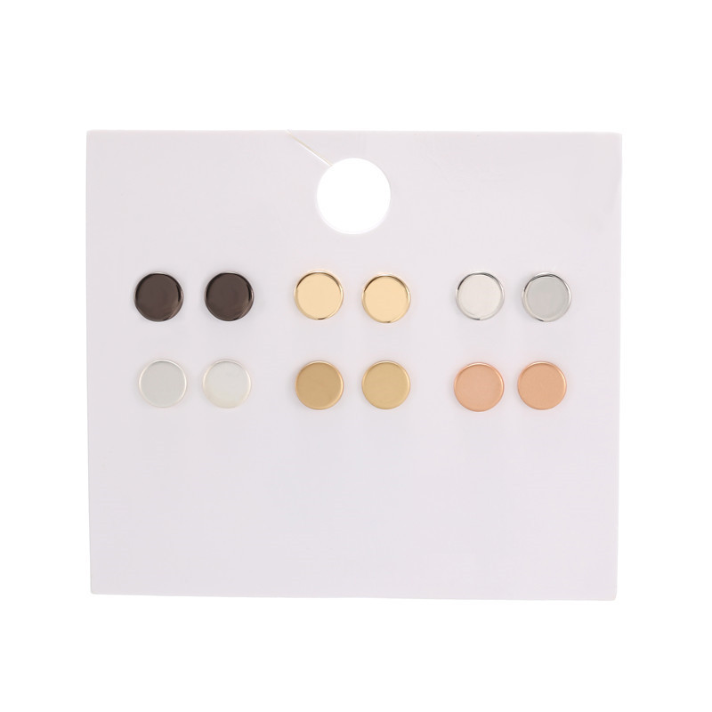 Fashion Alloy Stud Earrings  Retro Disc Combination Earrings Suit  Wholesale Nihaojewelry display picture 2