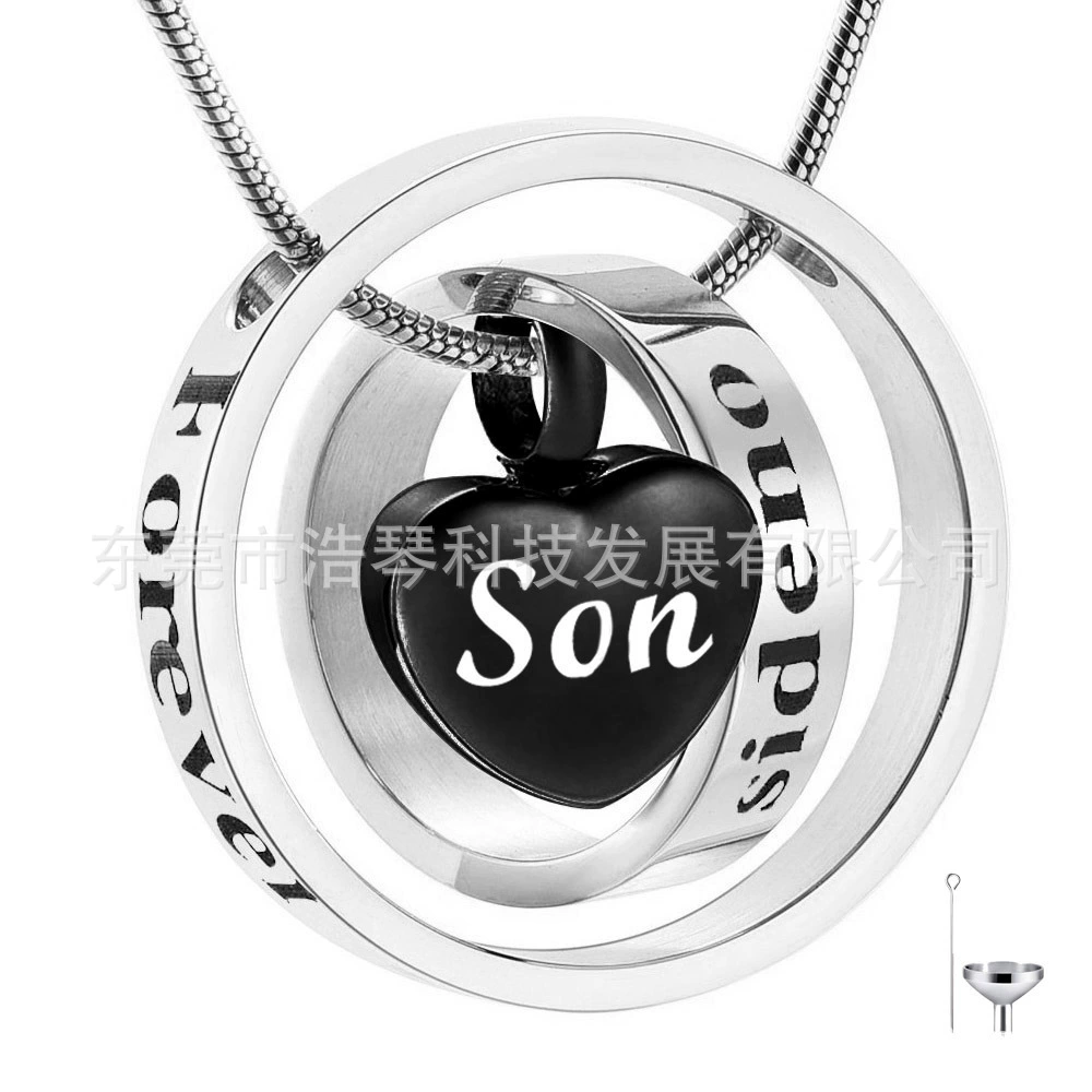 Амазонка горячий продавать памятные родственники любовь пепел ожерелье из нержавеющей стали в форме сердца пепел шкатулка кулон кремации ювелирные изделия