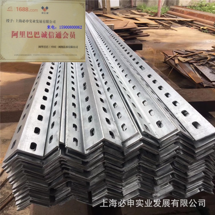 现货长年销售唐钢 鞍钢 正丰热镀锌角钢幕墙三角铁50*5可冲孔角铁
