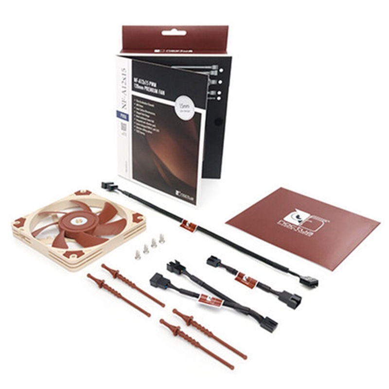 猫头鹰(Noctua) NF-A12x15 PWM 温控12CM机箱散热风扇 薄 CPU风扇|ru
