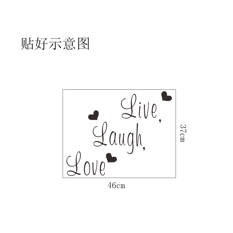 Hot-saling Love English Letter Proverbs Wall Stickers Wholesale display picture 7