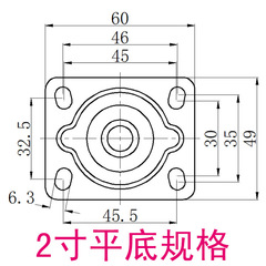 2 inches 2.5 inches 3 inches TPR rubber silent lightweight universal furniture medical shelves ventilator casters wheels