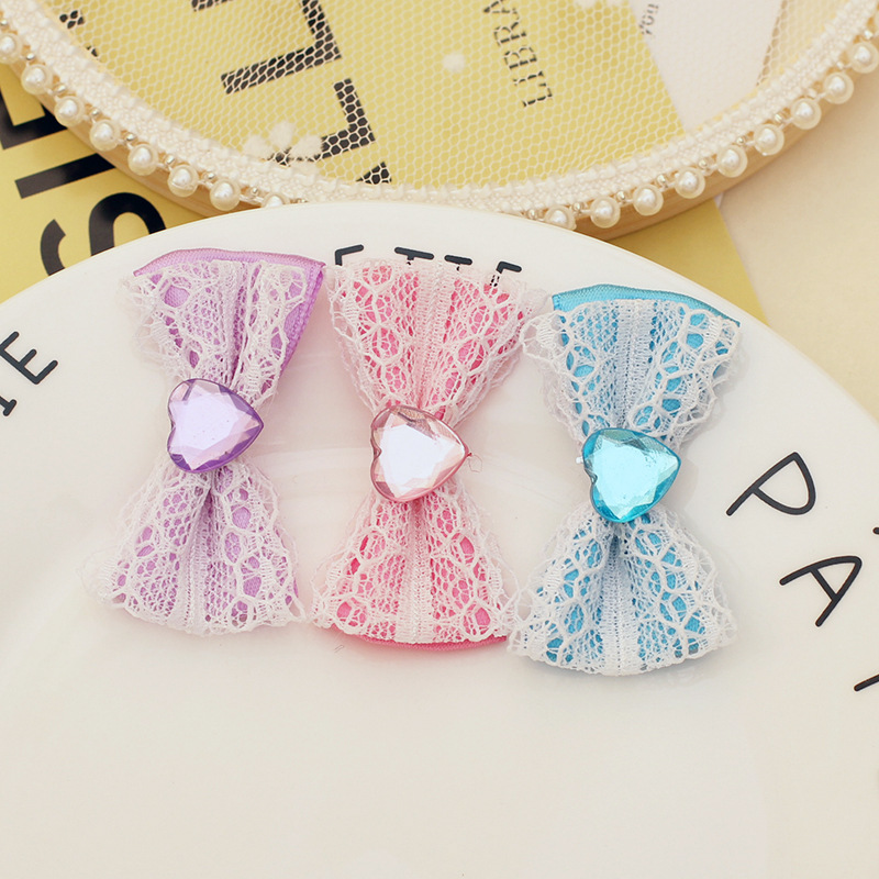 涤纶花边双层带桃心1