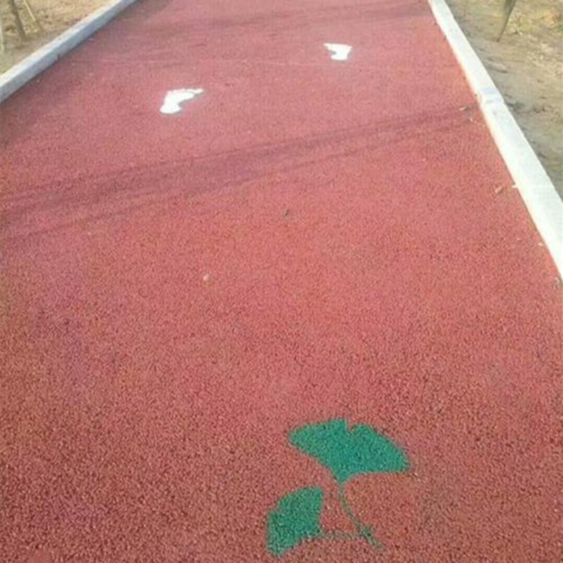 红色陶瓷颗粒 彩色陶瓷颗粒路面 蓝色陶瓷颗粒