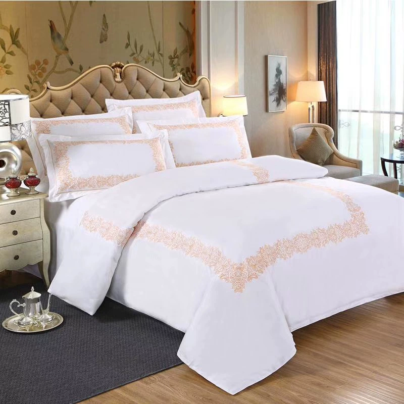 [Заказной оригинал из Китая Cotton Hotel Bedding набор простыней пододеяльников из льна]