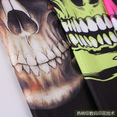 Ice silk pinhole breathable triangle scarf, skull mask, sun protection neck cover, men's and women's outdoor sports cycling fishing scarf