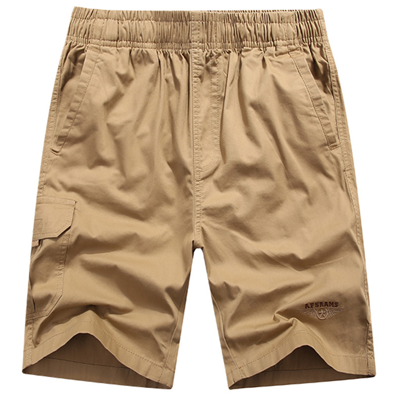 2019 pantalones cortos transfronterizos de verano Pantalones cortos multi-Bolsa de los hombres pantalones cortos de algodón pantalones casuales sueltos quinto pantalones al por mayor 3126