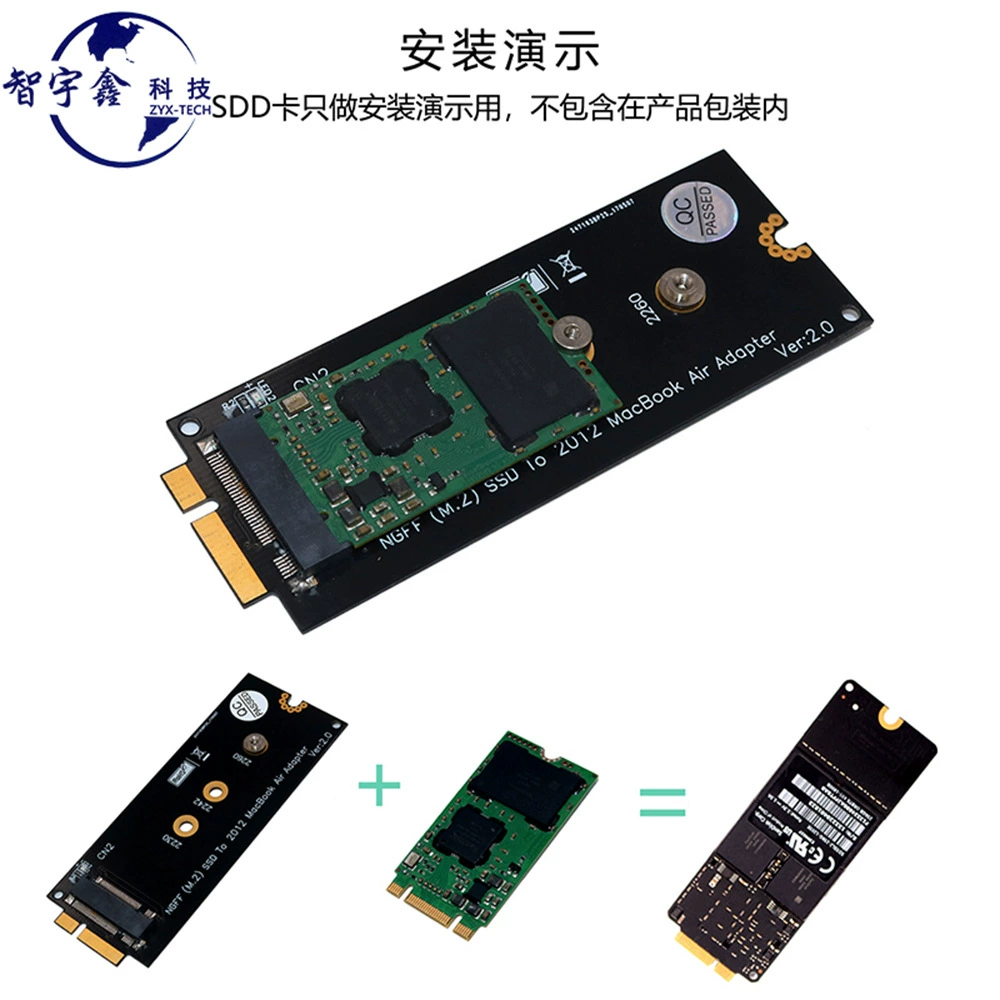 Карта-конвертор M.2 SSD в 18+8-контактный SSD/MacBook Pro 2012 года