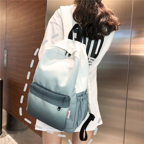 ins gradient color schoolbag wholesale new Harajuku large capacity Tang Nier backpack women's vintage backpack