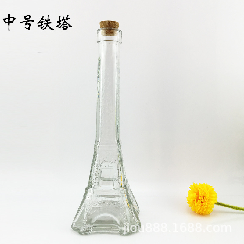 Botella de vidrio botella de caramelo botella de pudín de corcho que deseen botella con corcho cielo estrellado micro paisaje