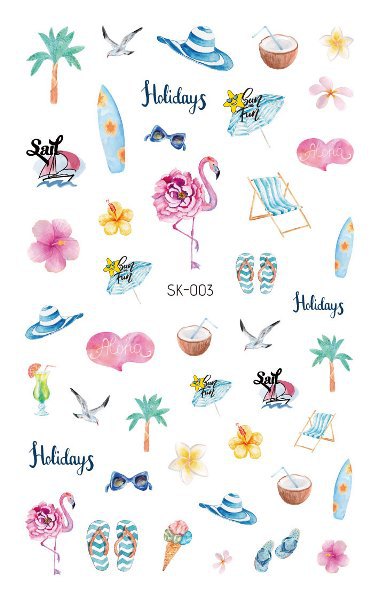 Nuevas pegatinas de unicornio, pegatinas de animales frescas y lindas para uñas, populares en Instagram, pegatinas de arte para uñas impermeables y duraderas, removibles. image 55