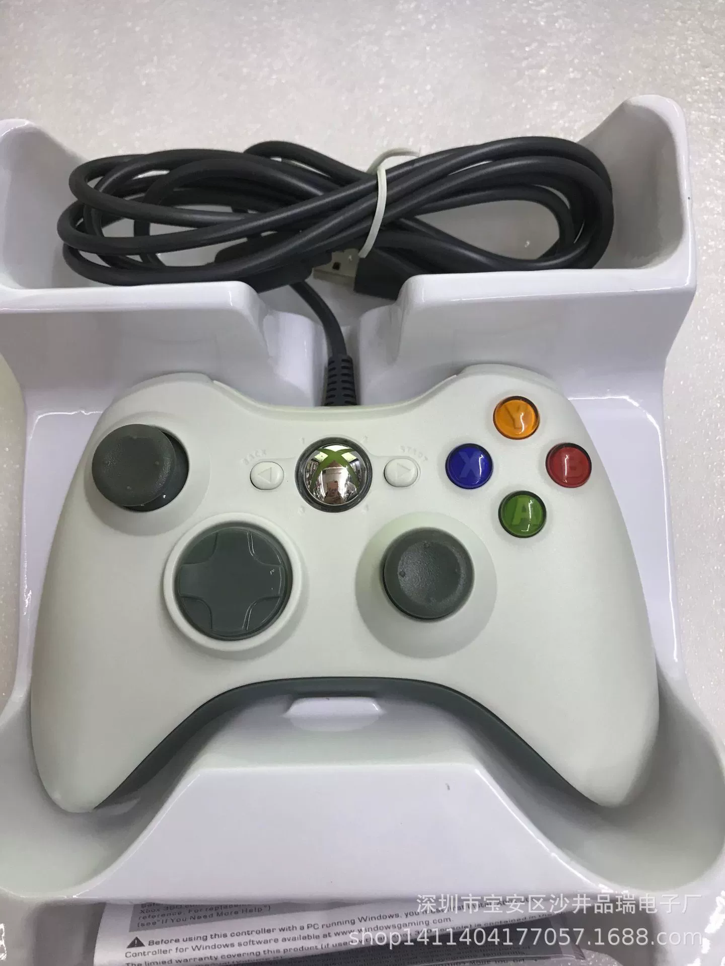 XBOX360 проводная ручка PC360 игровая рукоять двойная вязкость пояс упаковка красная коробка зеленая коробка нейтральная