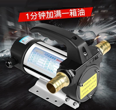 Oil Pump 12V24V Diesel Fuel Dispenser Oil Extractor Fuel Pump Small Self-Priming Oil Pump Electric Oil Pump