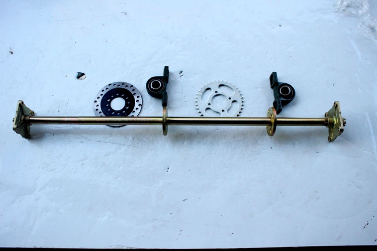 DIY three-wheel four-wheel motorcycle ATV kart modification accessories 1 m rear suspension bold rear axle rear axle